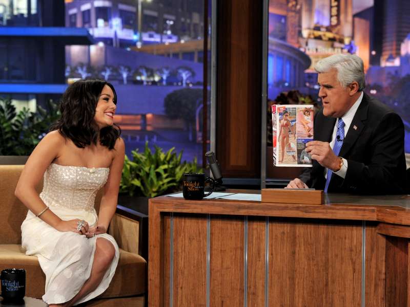 Vanessa Hudgens At Tonight Show With Jay Leno Wallpaper